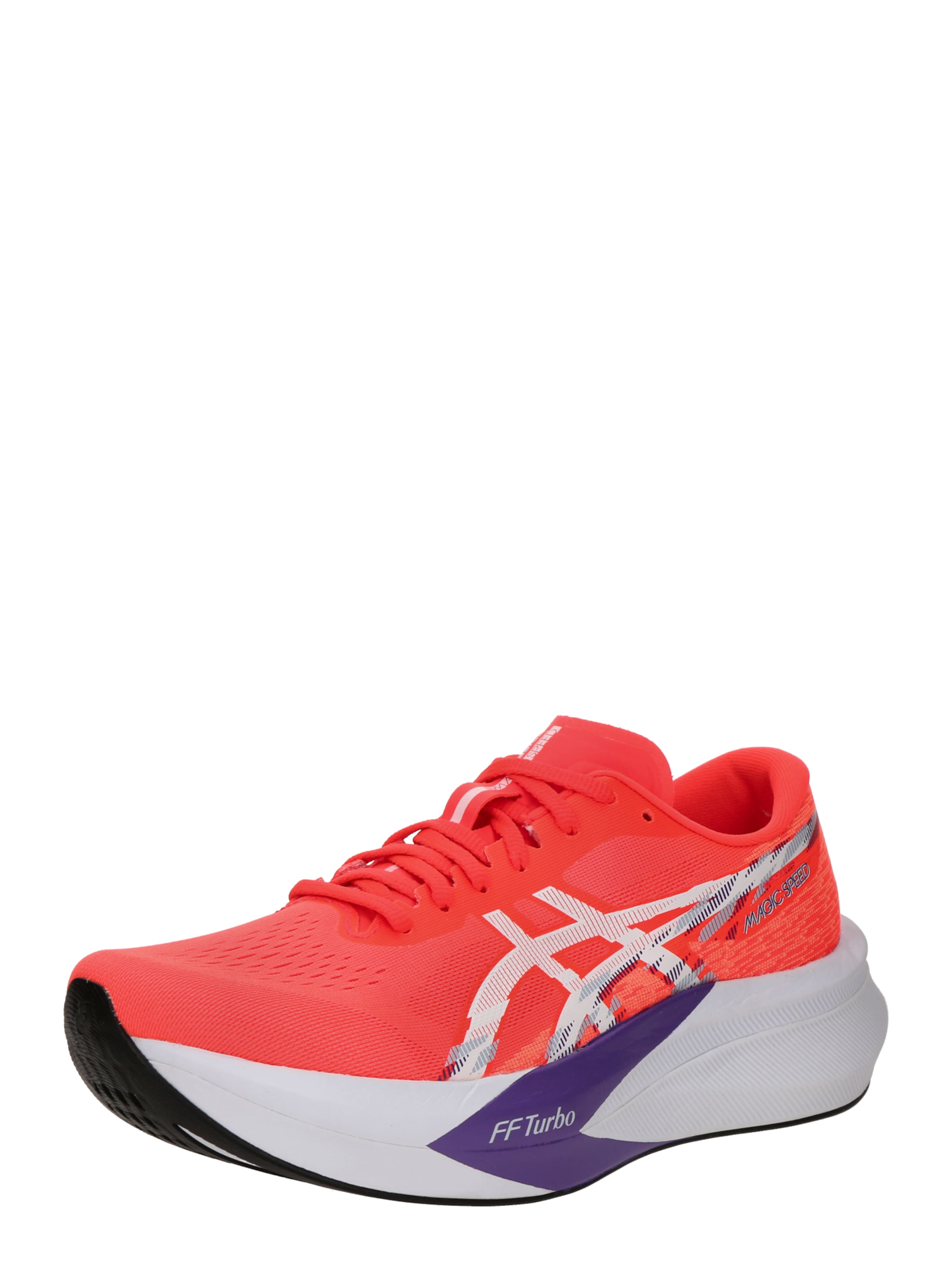 ASICS Chaussure de course 'MAGIC SPEED 4' en bleu foncé / gris / rouge clair / blanc, Vue avec produit