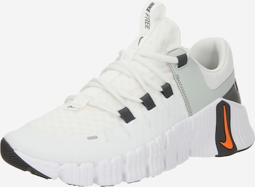 NIKE Athletic Shoes 'Free Metcon 5' in White: front