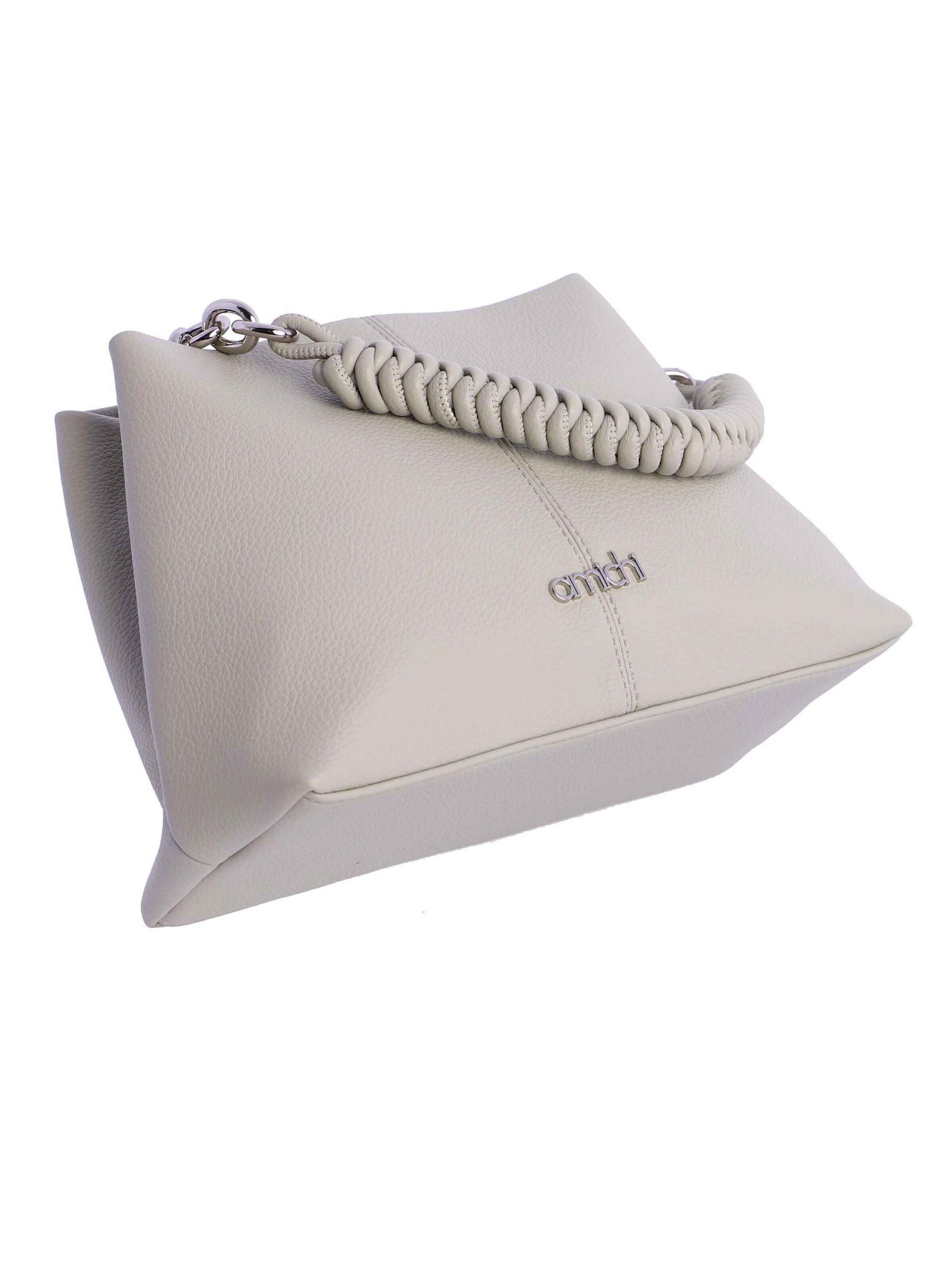 Amichi - Bolso de mano 'Bolso de mano para mujer Capri de piel sintética con cremallera' en azul