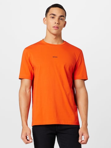 BOSS Orange Shirt 'Chup' in Orange: front