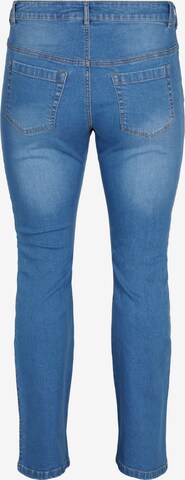 Bootcut Jeans 'Ellen' de la Zizzi pe albastru