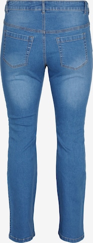 Zizzi Bootcut Džíny 'Ellen' – modrá