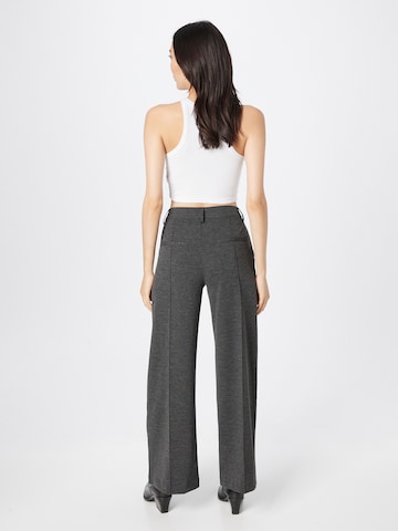 ICHI Wide leg Pants 'KATE' in Grey