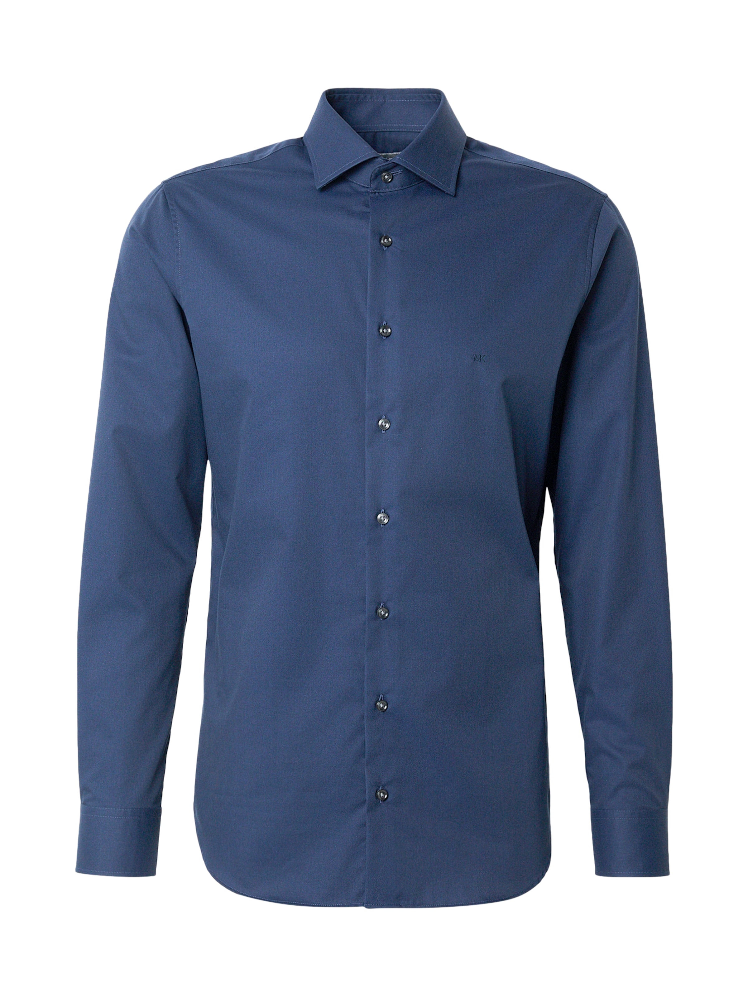 Michael Kors Slim fit Overhemd in Blauw: voorkant