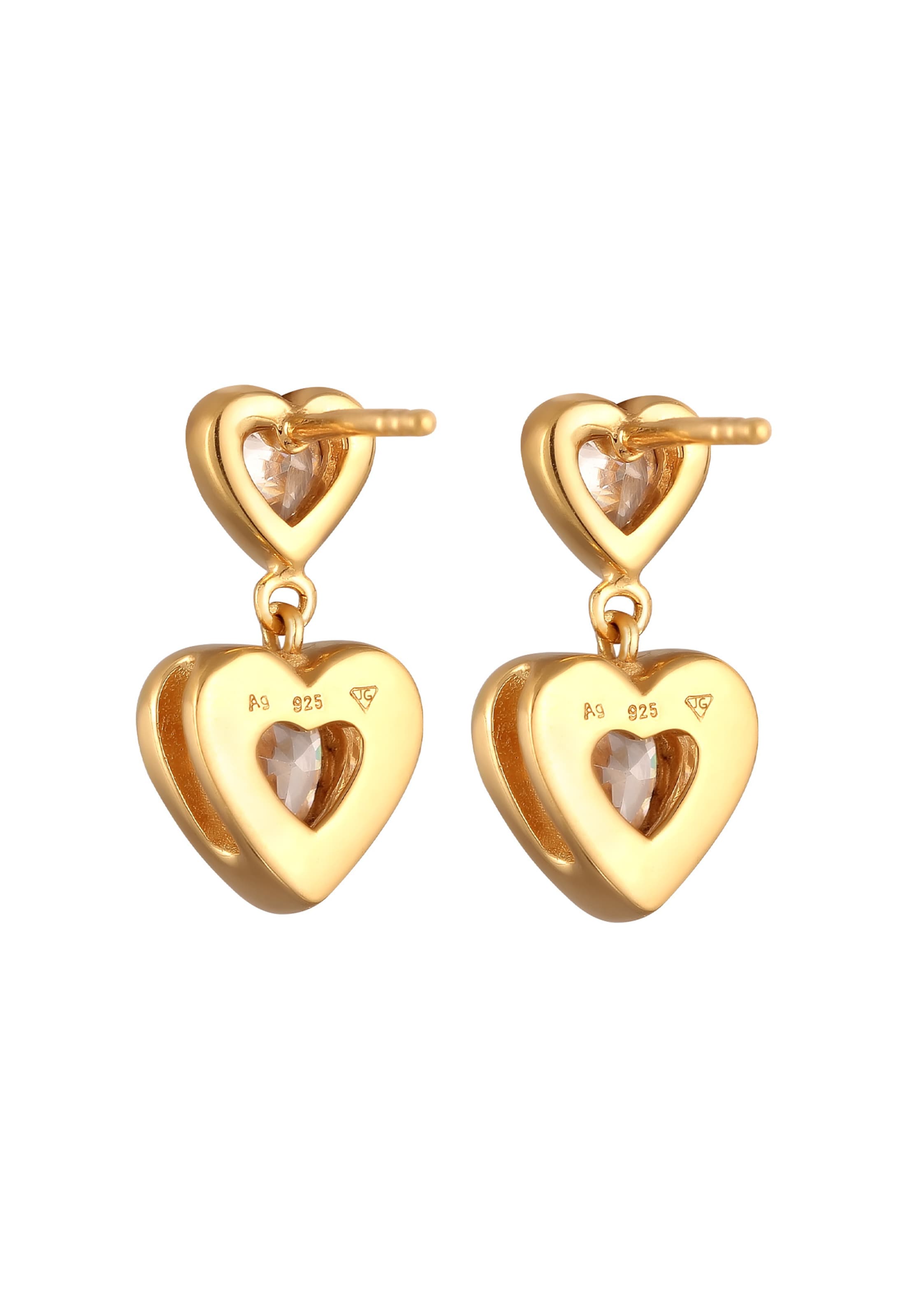 ELLI Ohrringe 'Herz' in Gold