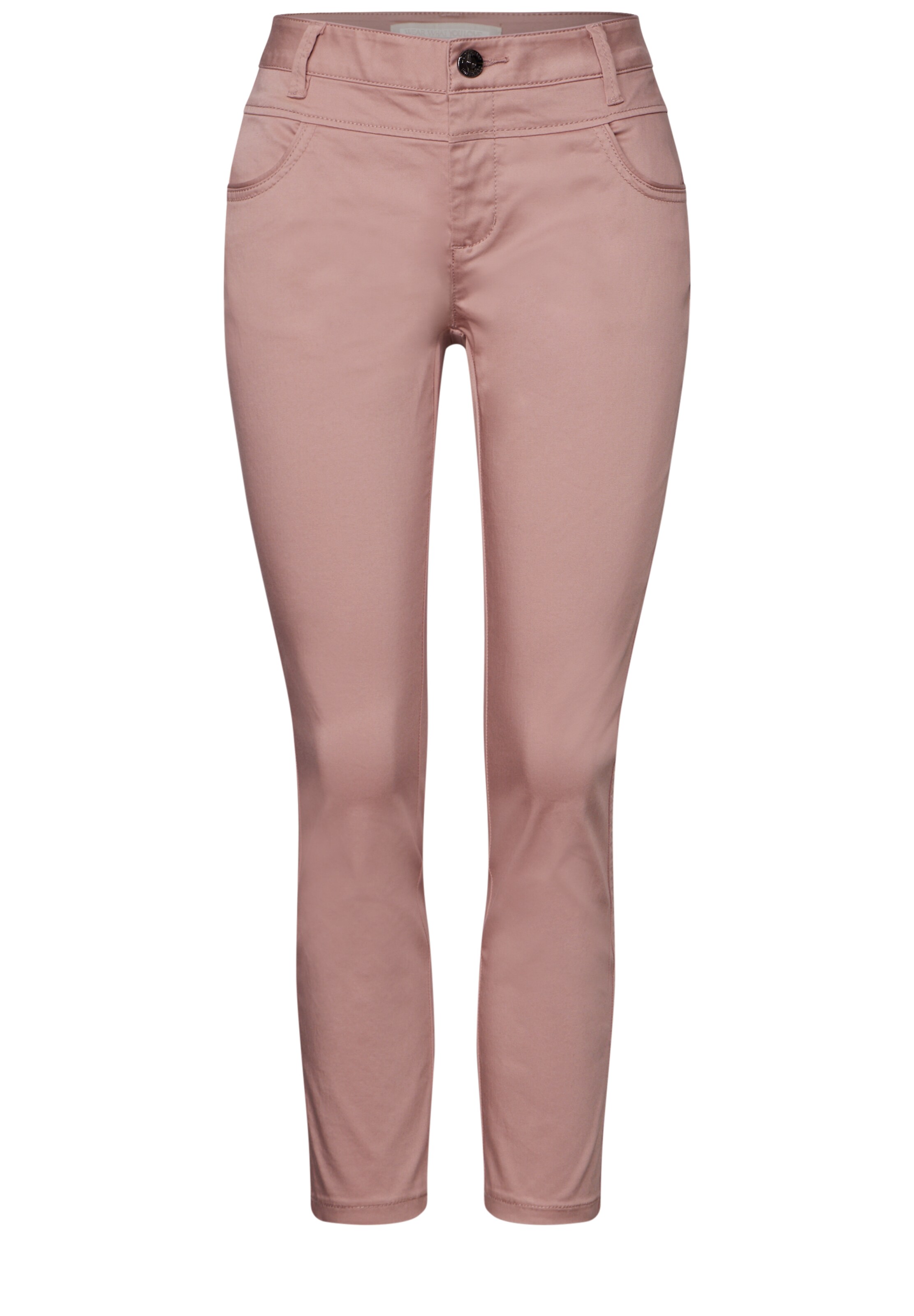 STREET ONE Slim fit Pants in Pink: front