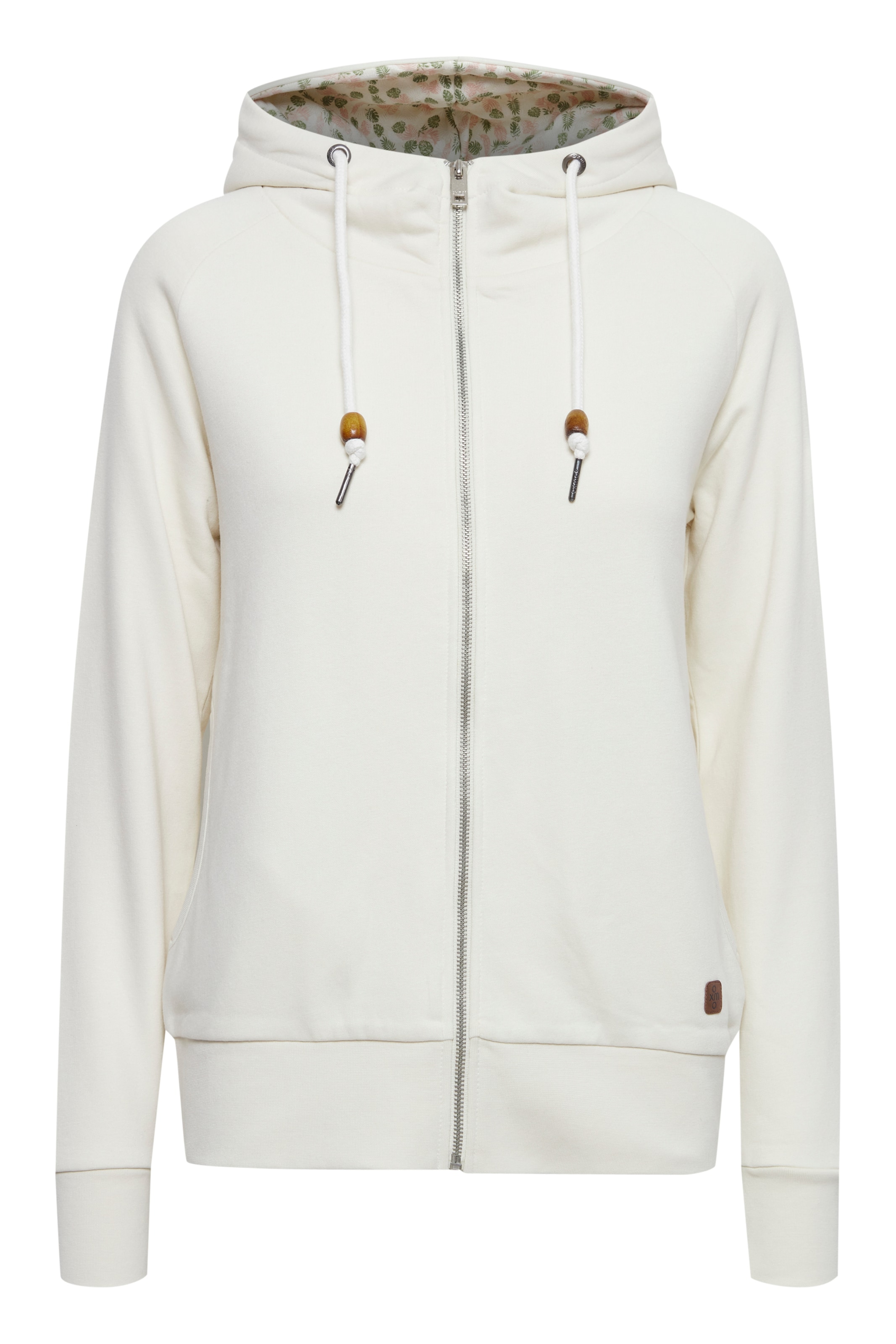 Oxmo Sweatjacke 'ULLA' in offwhite, Produktansicht