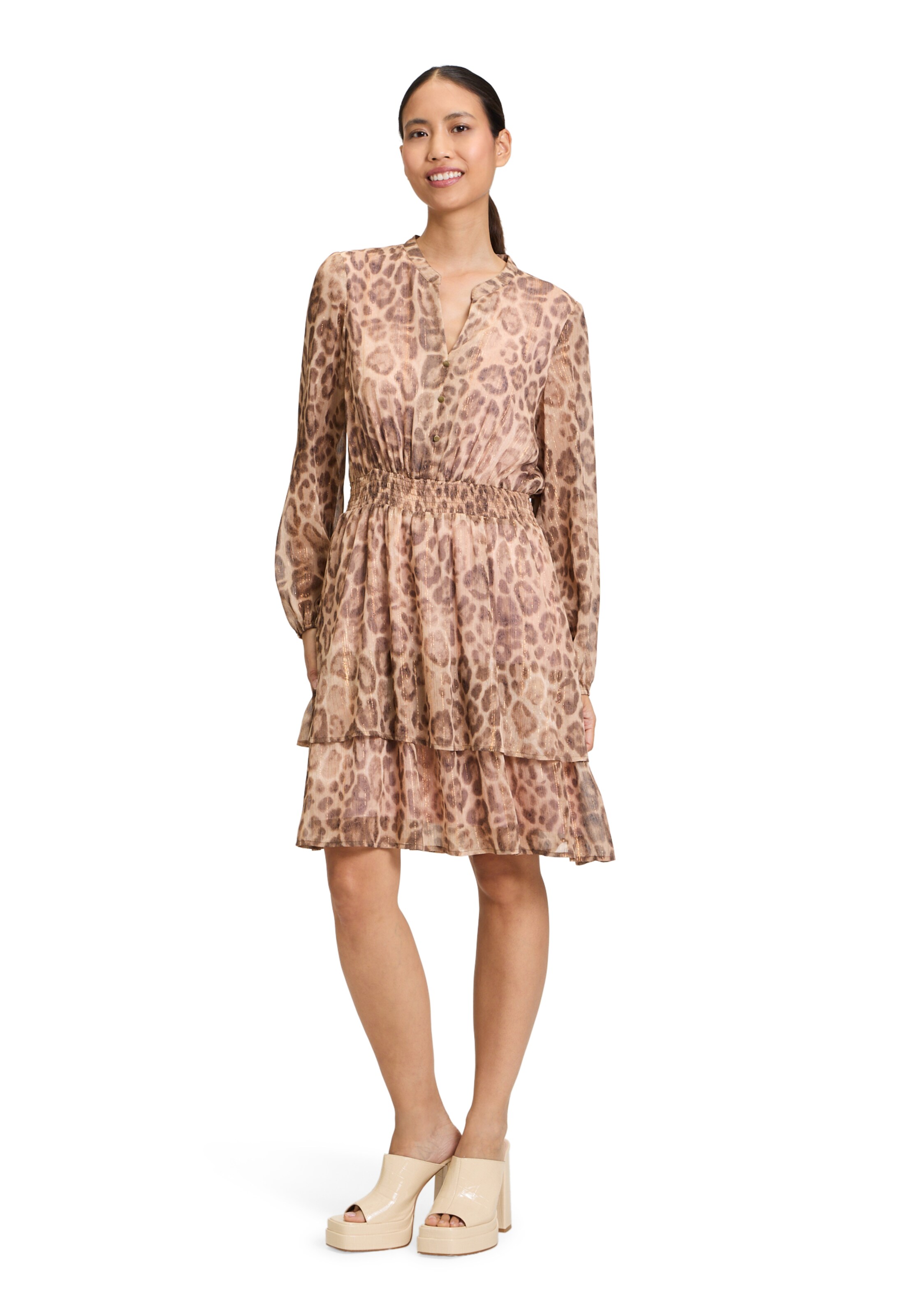 Abito camicia di Cartoon in marrone