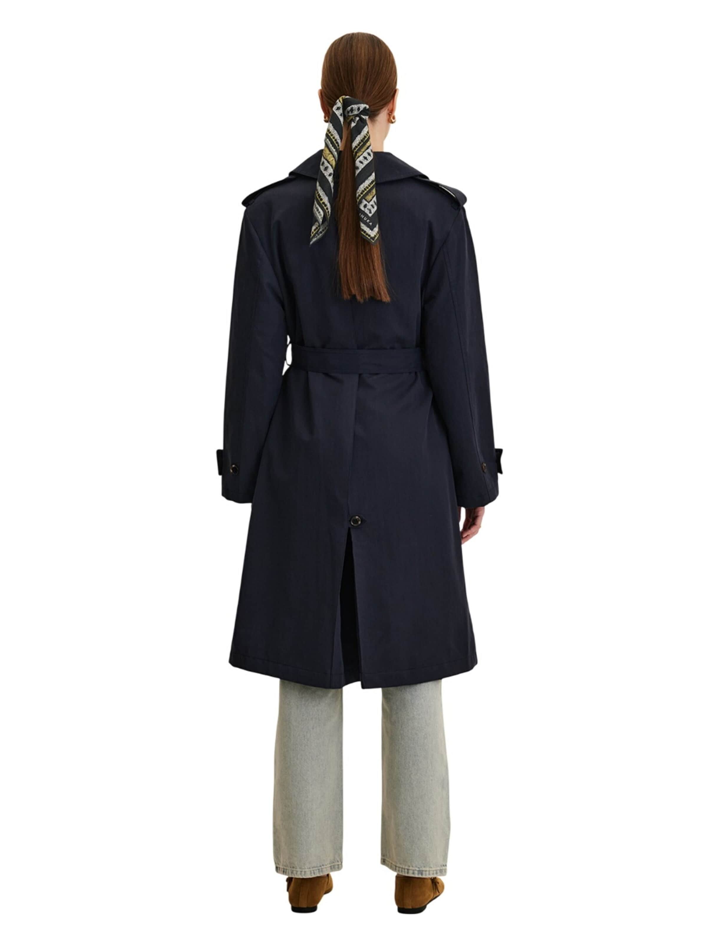 MANUKA Between-seasons coat in Blue