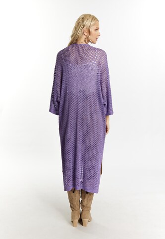 IZIA Knit Cardigan in Purple