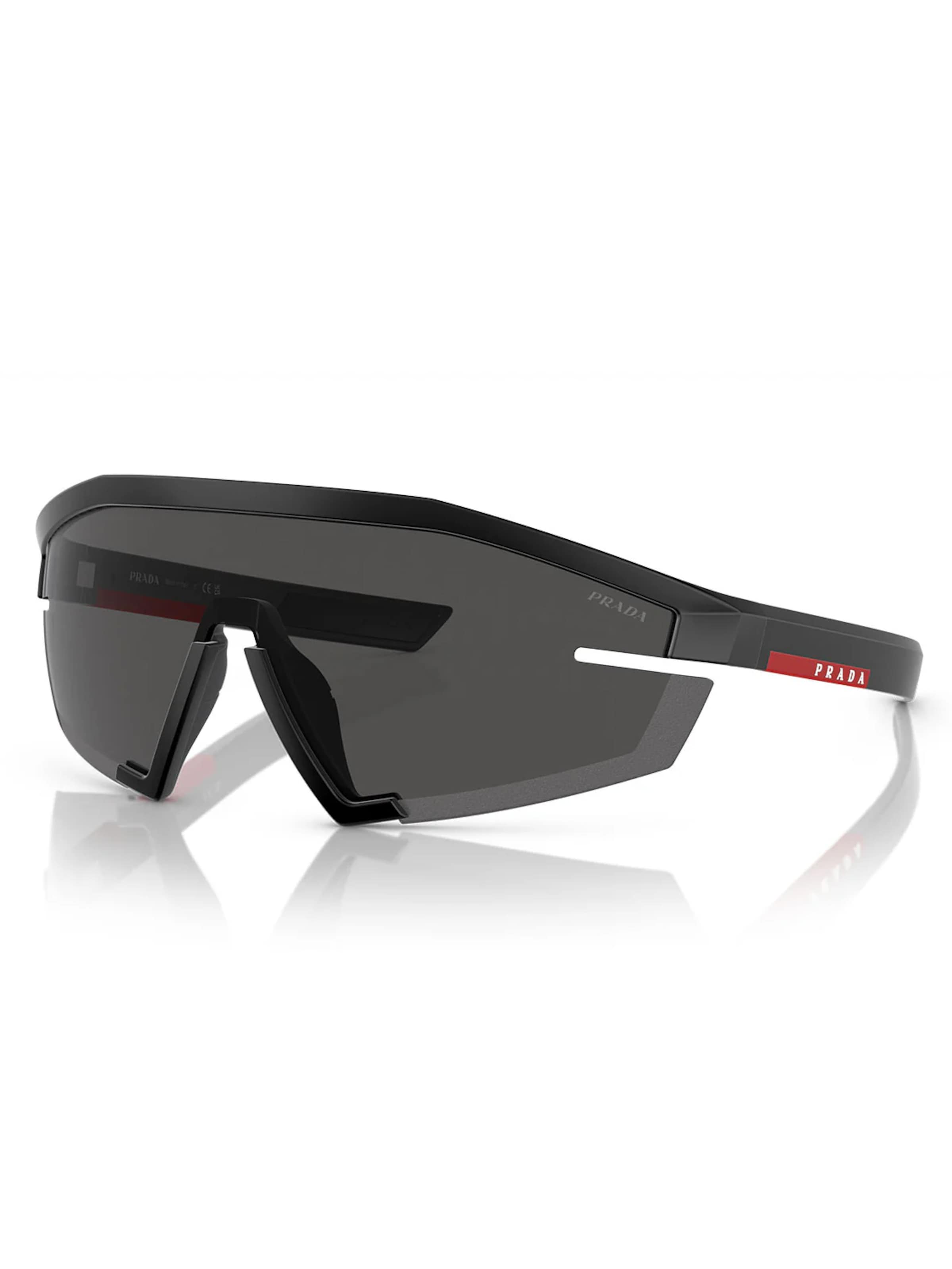 PRADA Zonnebril 'Prada PS03ZS 1BO06F' in Zwart: voorkant