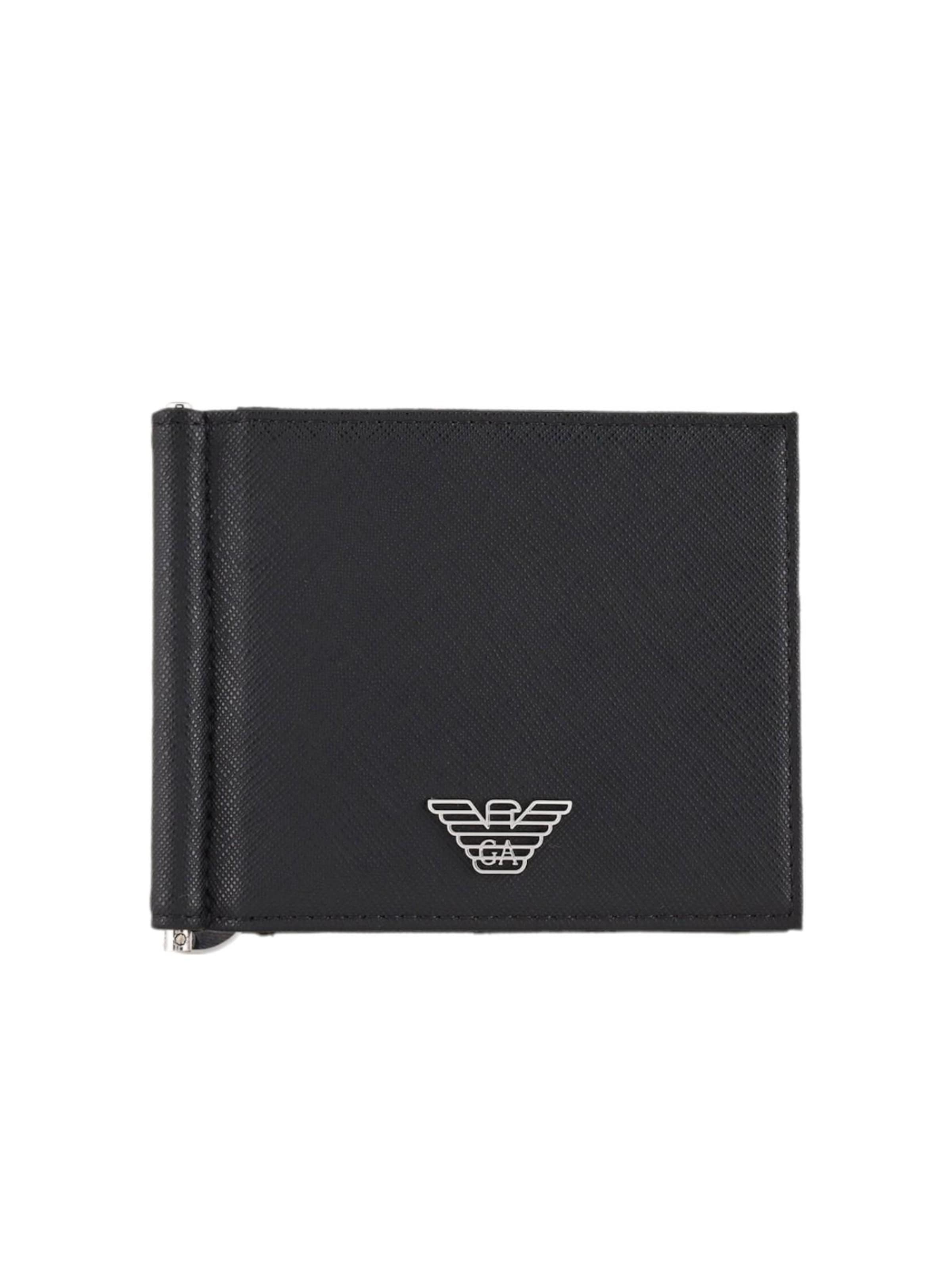 Emporio Armani Portemonnaie‌‌‌ in Schwarz: Vorderseite