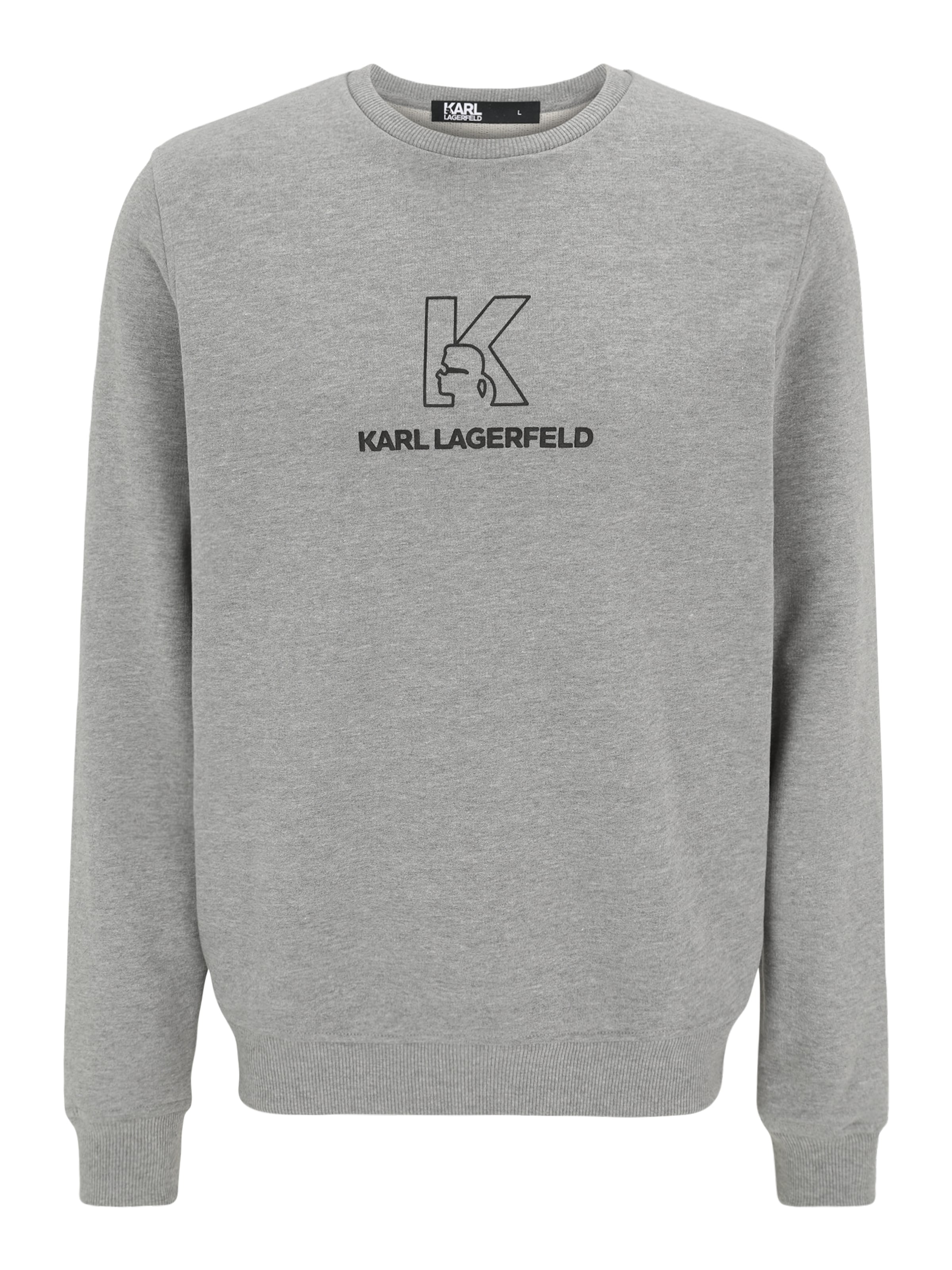 Karl Lagerfeld Sweatshirt in mottled grey / Black, Item view
