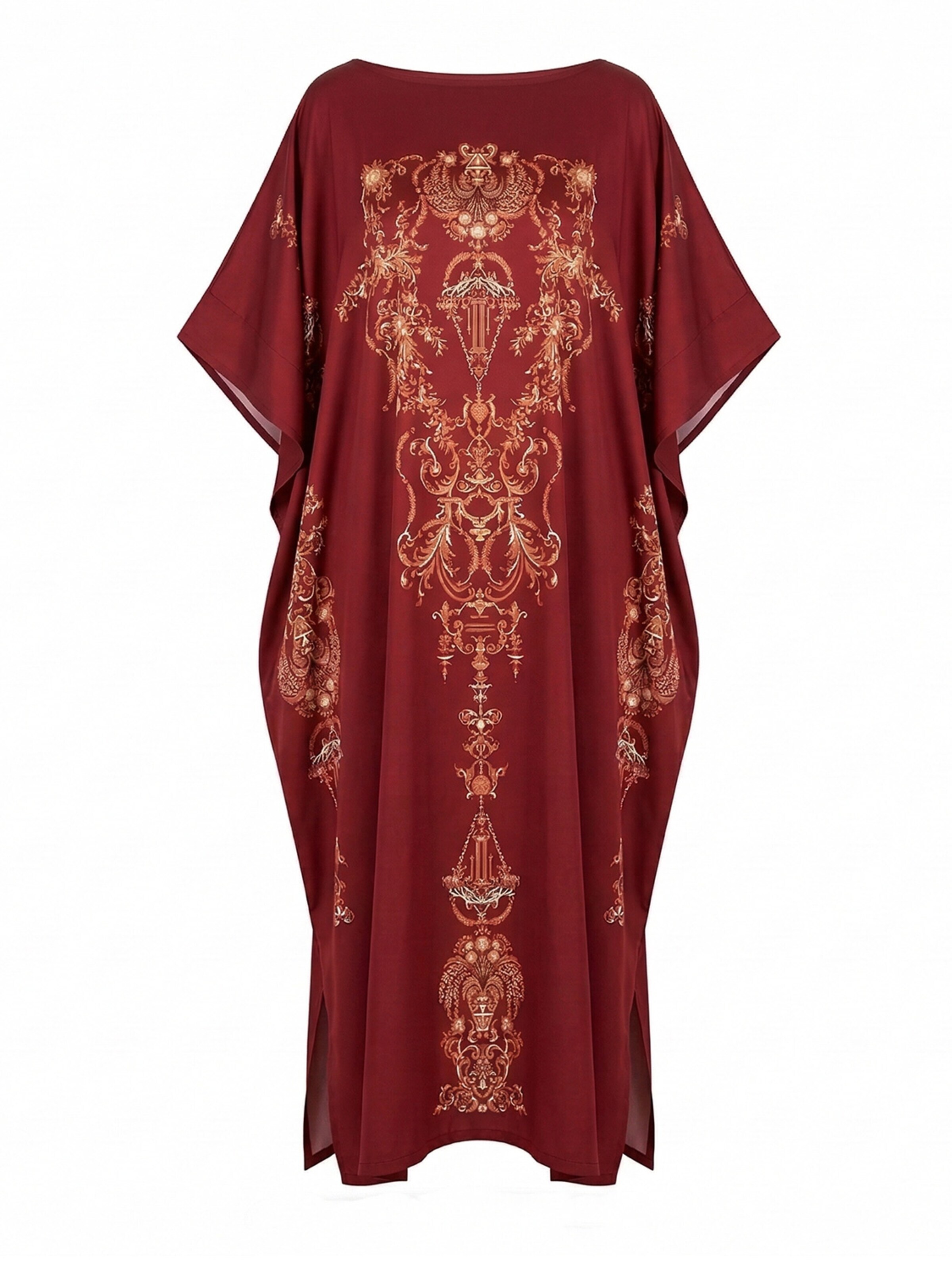 Vivi Idee Morgenmantel 'Kaftan'‌‌‌ in Rot: Vorderseite