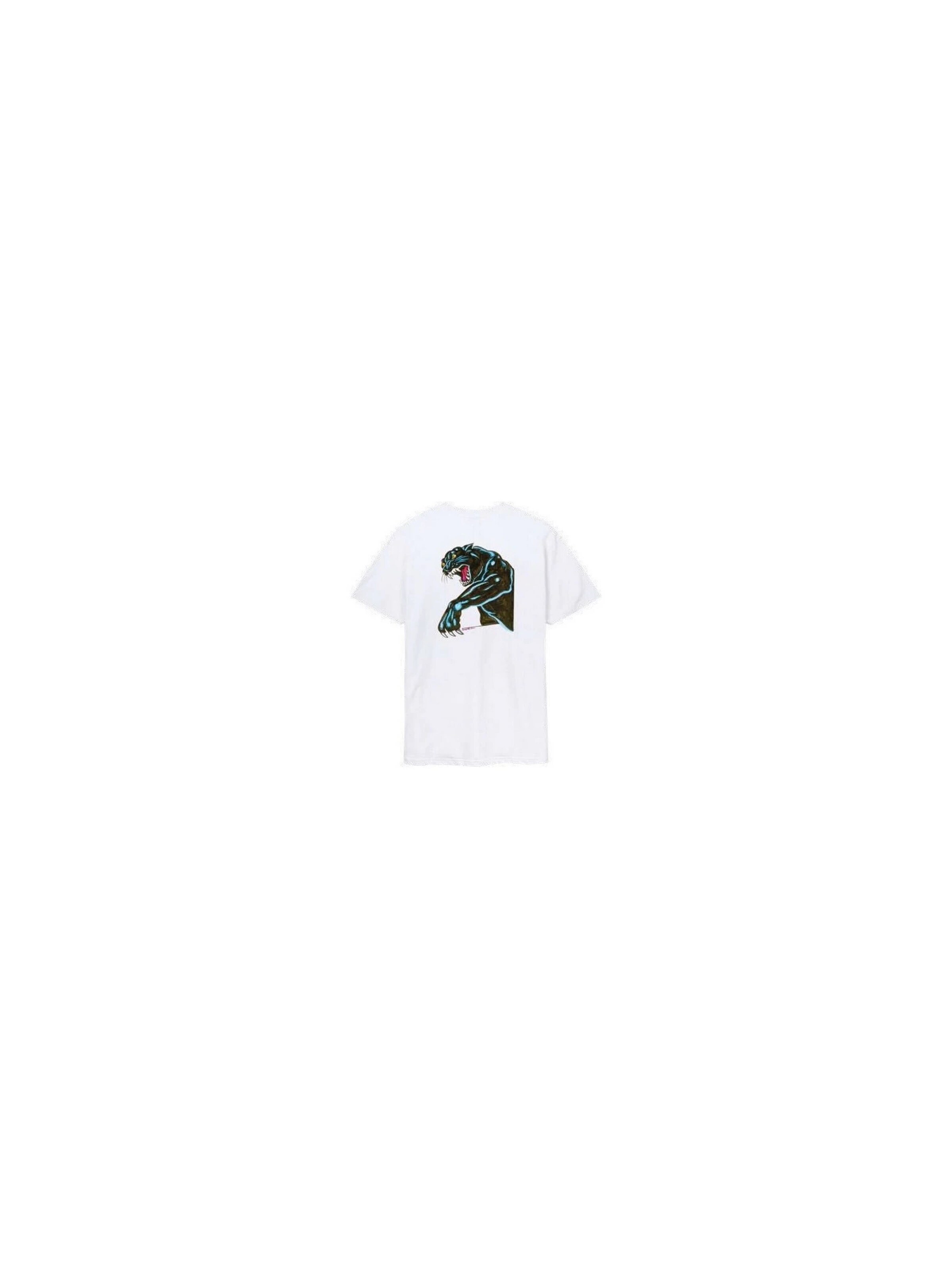 Santa Cruz Shirt 'Camiseta santa cruz blanca natas sketch panther tee' in White