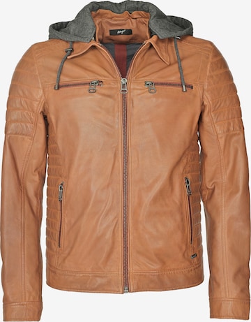 Veste mi-saison Maze en marron : devant