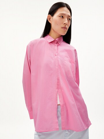 ARMEDANGELS Blouse 'Ealga' in Roze: voorkant