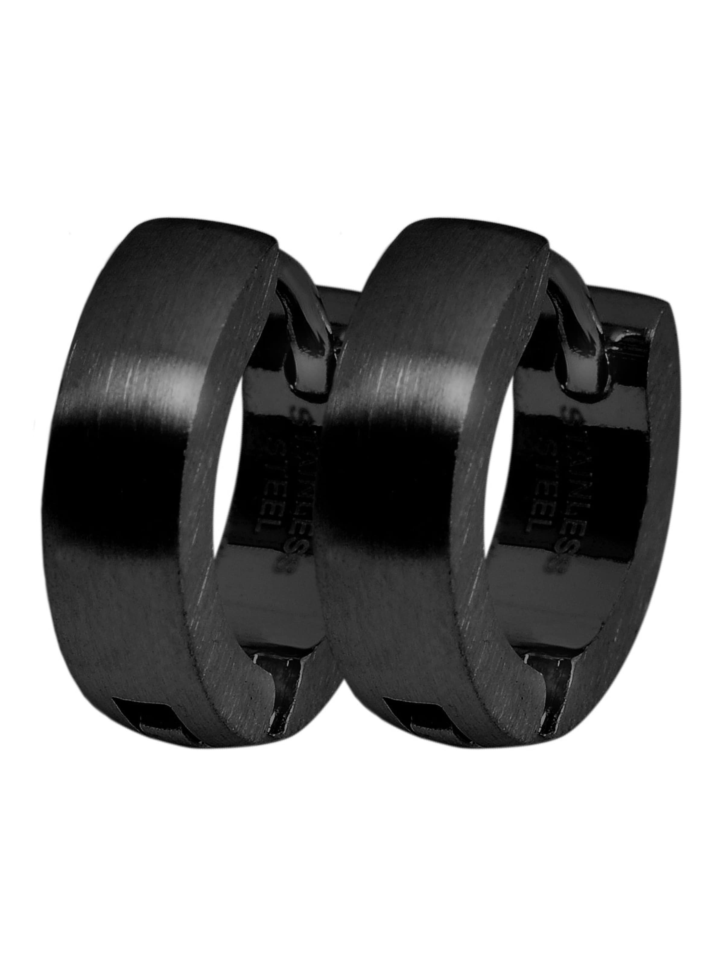 Akzent Earrings 'Messalie, langlebig' in Black: front