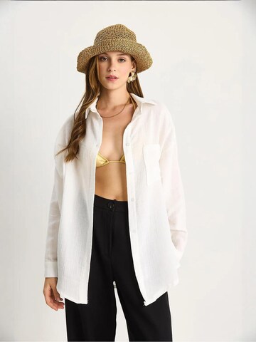 Camicia da donna di Bianco Lucci in bianco: frontale