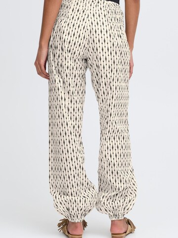 PULZ Jeans Tapered Trousers ' PZJill ' in Beige
