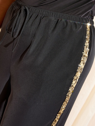 Friends Like These Hose in gold / schwarz, Produktansicht