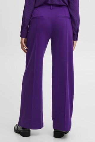 ICHI Wide Leg Hose 'Kate' in Lila