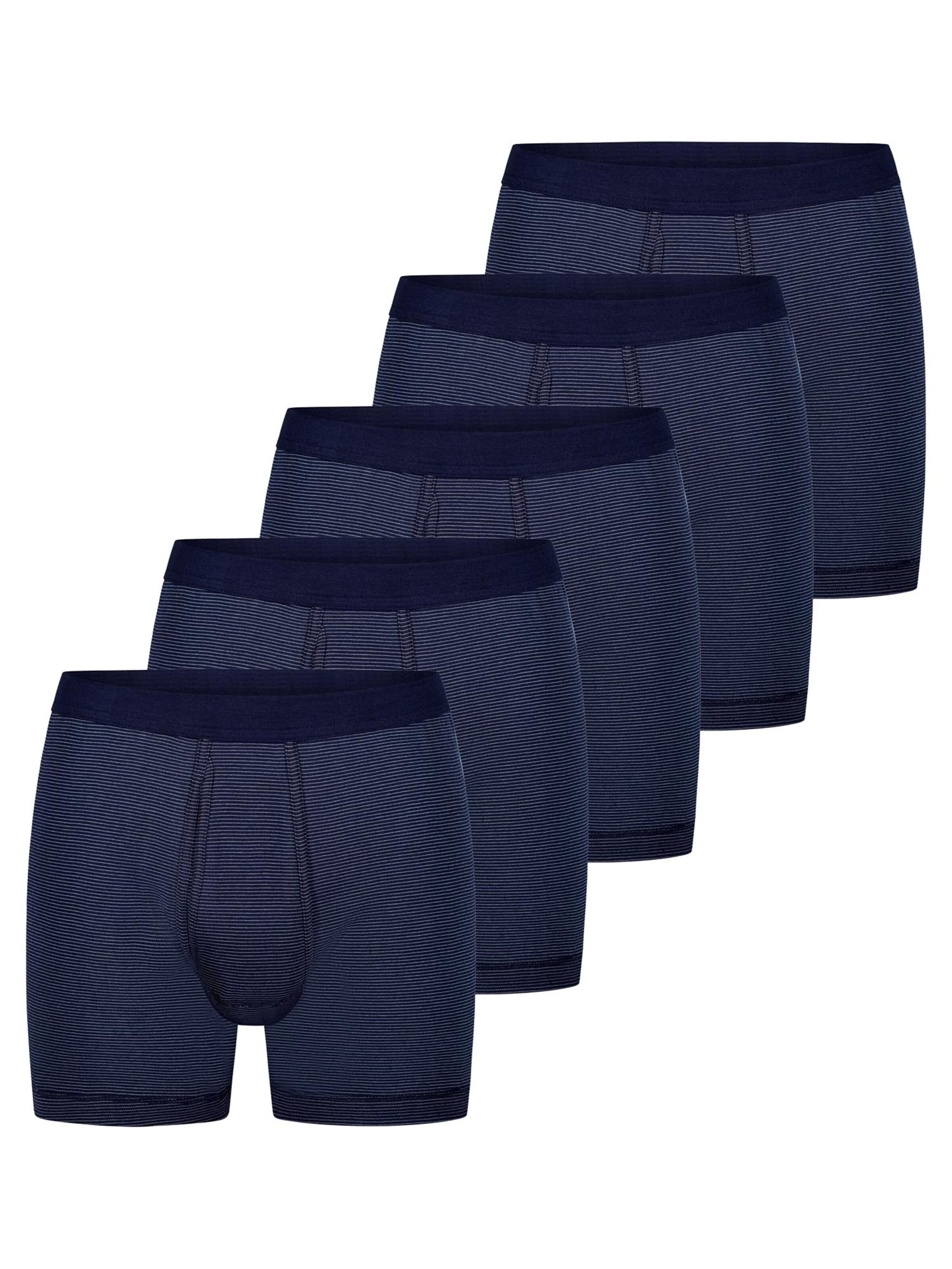 ESGE Boxer shorts 'Feinripp Ringel' in Blue: front