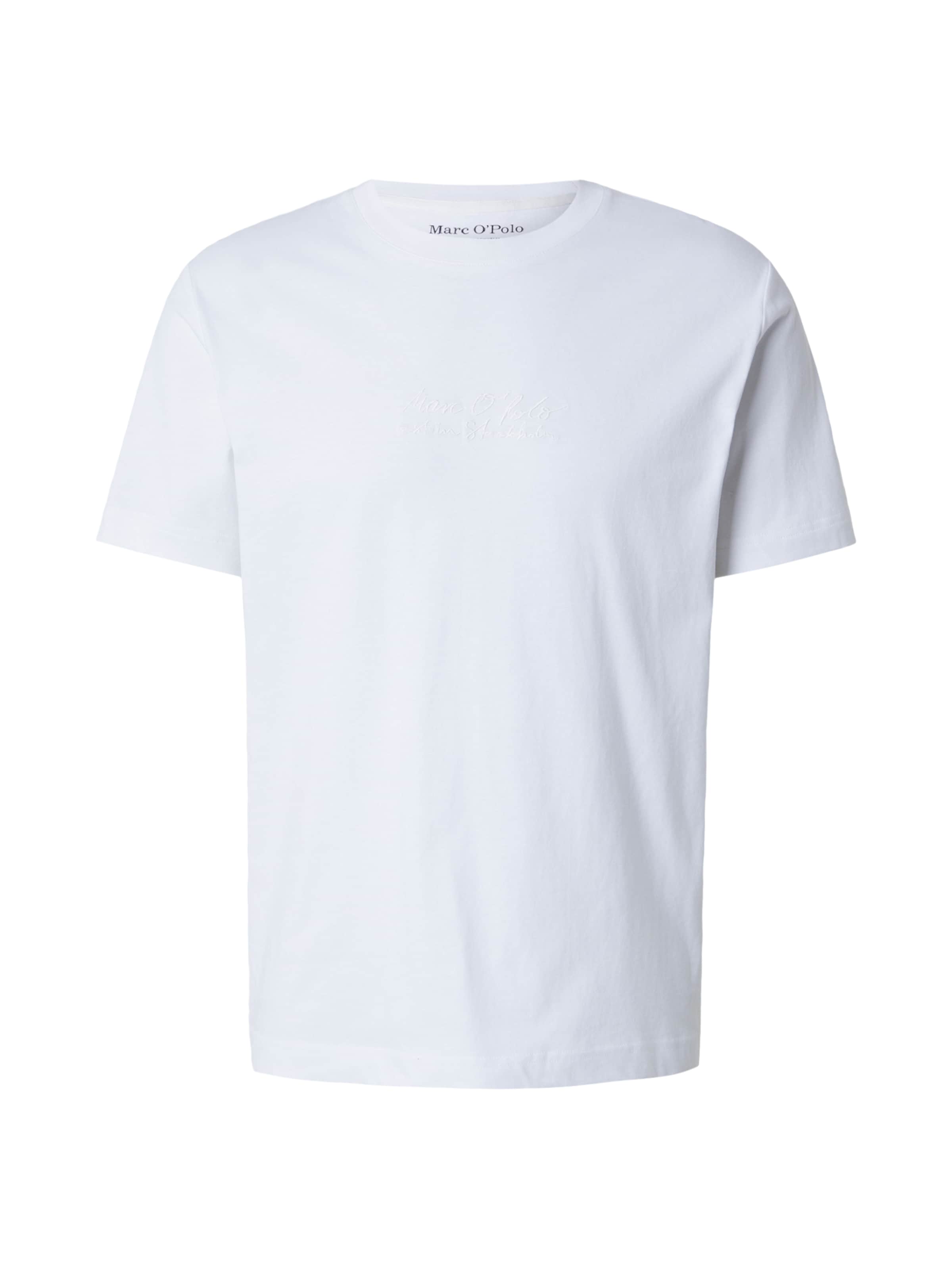 Marc O'Polo Shirt in Wit: voorkant