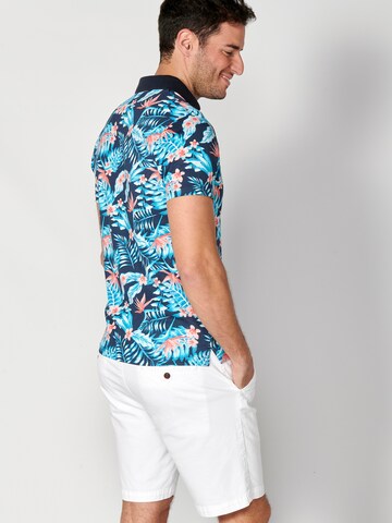 KOROSHI Poloshirt in Blau