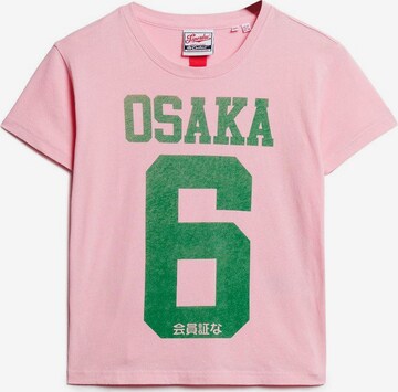 Superdry Shirt 'Osaka 6' in Pink: predná strana