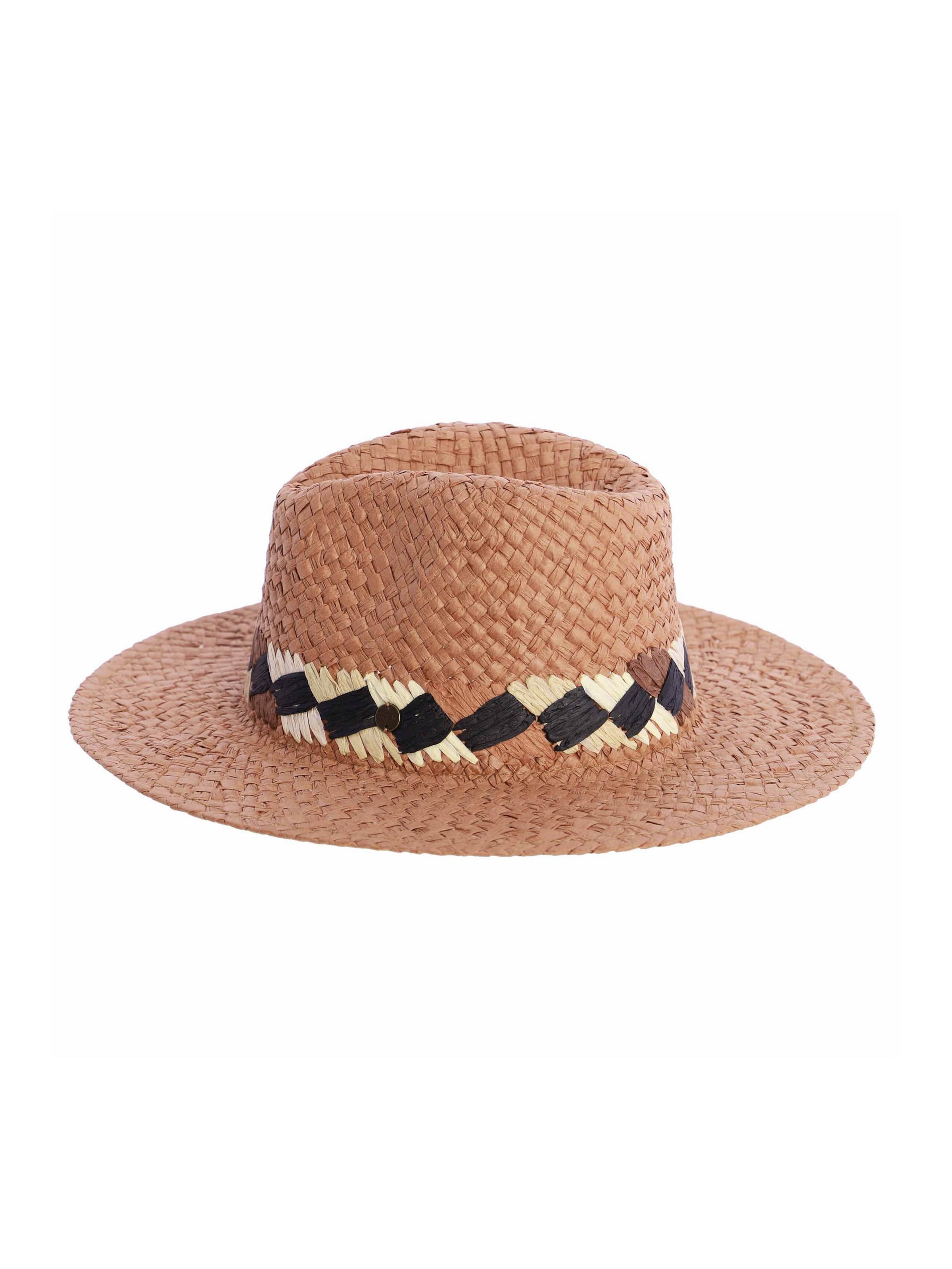 Amichi - Sombrero 'Sombrero para mujer Jeune de fibras naturales trenzadas' en marrón