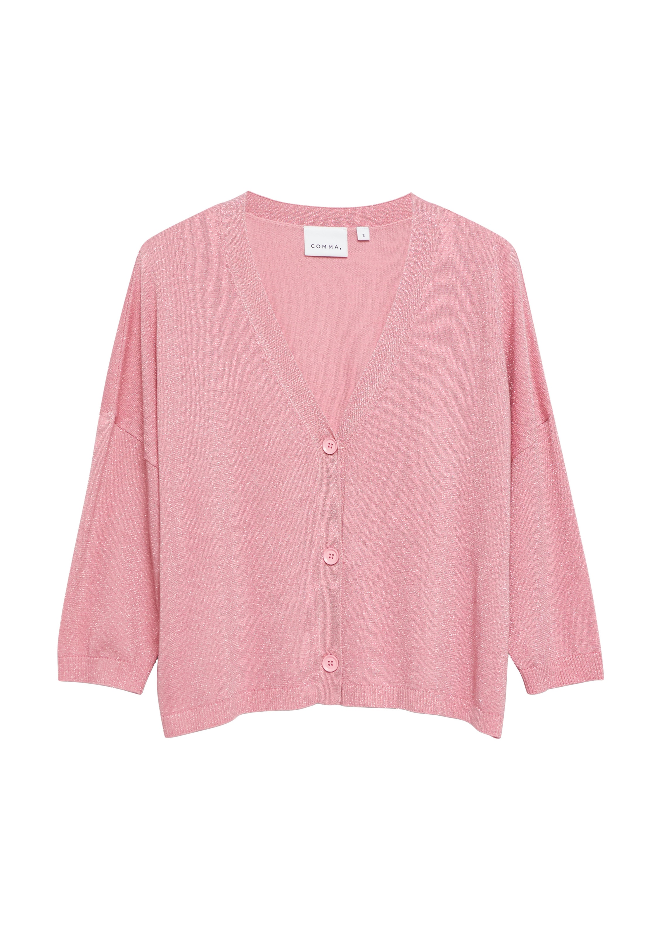 Cardigan COMMA en rose : devant