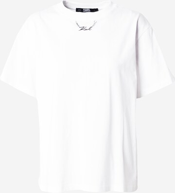 T-shirt Karl Lagerfeld en blanc : devant