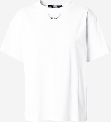 Karl Lagerfeld - Camiseta en blanco: frente