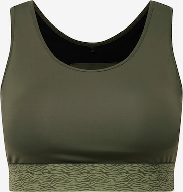 Studio Untold Bralette Sports Bra in Green: front