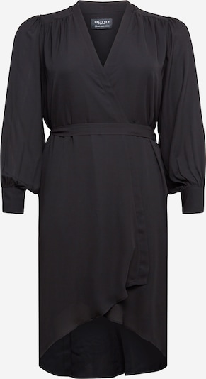 Selected Femme Curve Jurk 'Lava' in de kleur Zwart, Productweergave