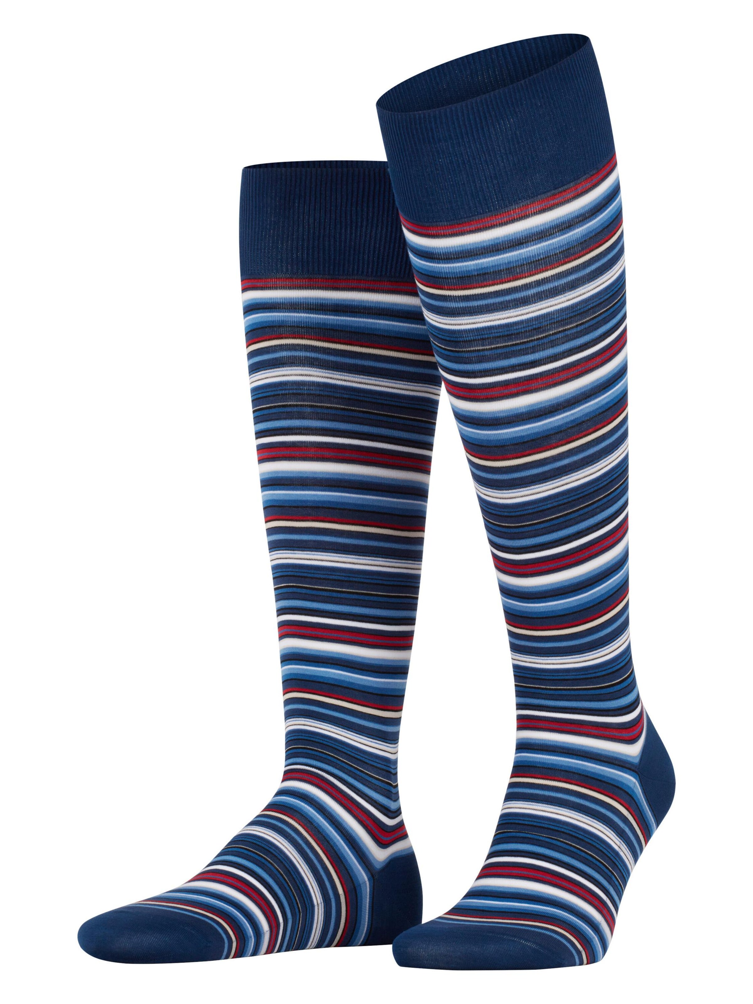 FALKE Kniestrümpfe 'Microblock'‌‌‌‌ in Blau: Vorderseite