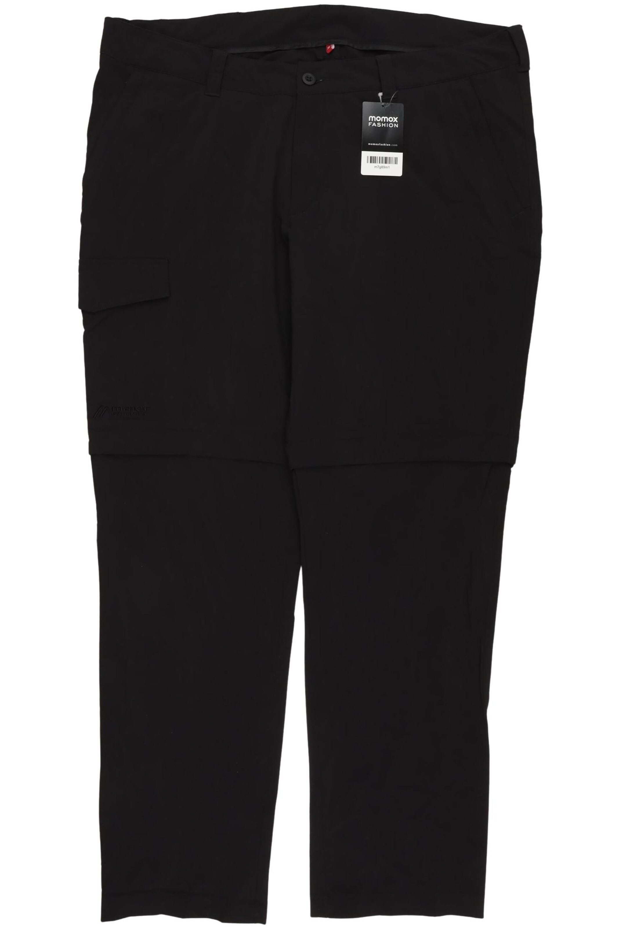 Maier Sports Stoffhose 42 in Schwarz: Vorderseite