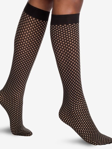 Wolford Skarpety do kolan w kolorze czarny