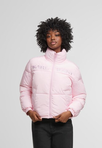Veste d’hiver 'Retro Essential' Karl Kani en rose : devant