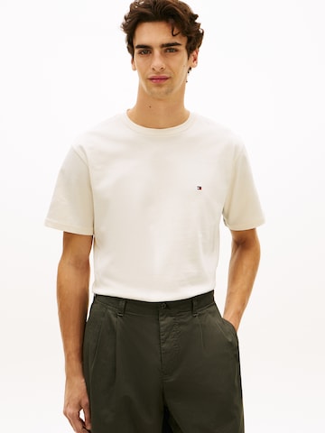 T-Shirt TOMMY HILFIGER en beige : devant