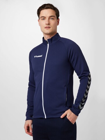 Vestes d’entraînement 'Authentic' Hummel en bleu : devant