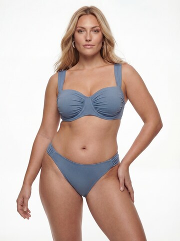 CITA MAASS Балконет Верх бикини в Синий: спереди