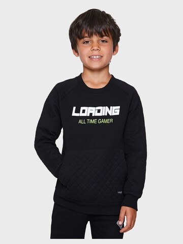 Threadboys Sweatshirt 'Illinois' in Zwart: voorkant