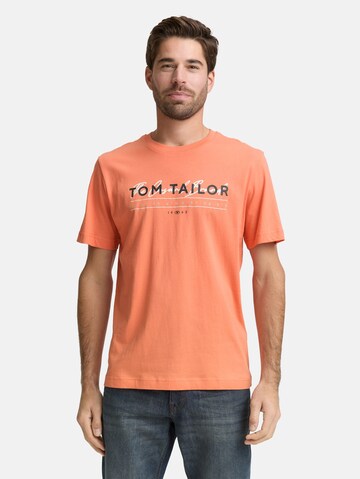 TOM TAILOR T-Shirt in Orange: Vorderseite