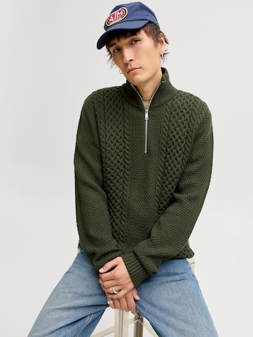 žalia JACK & JONES Megztinis 'JJPAUL'