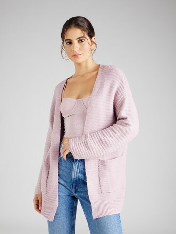 ABOUT YOU Gebreid vest 'Theodora' in Roze: voorkant