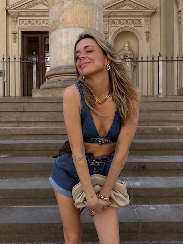 Hoermanseder Top 'Amalia' w kolorze niebieski