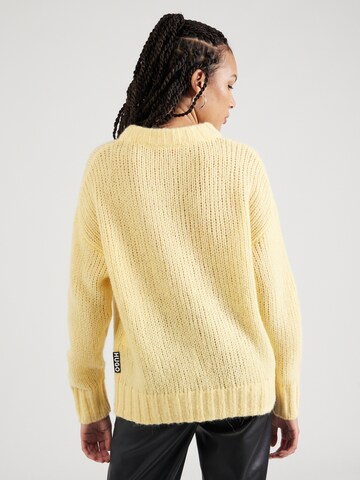 HUGO Sweater 'Sloos' in Yellow