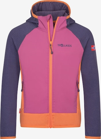 TROLLKIDS Fleece Jacket in Purple: front